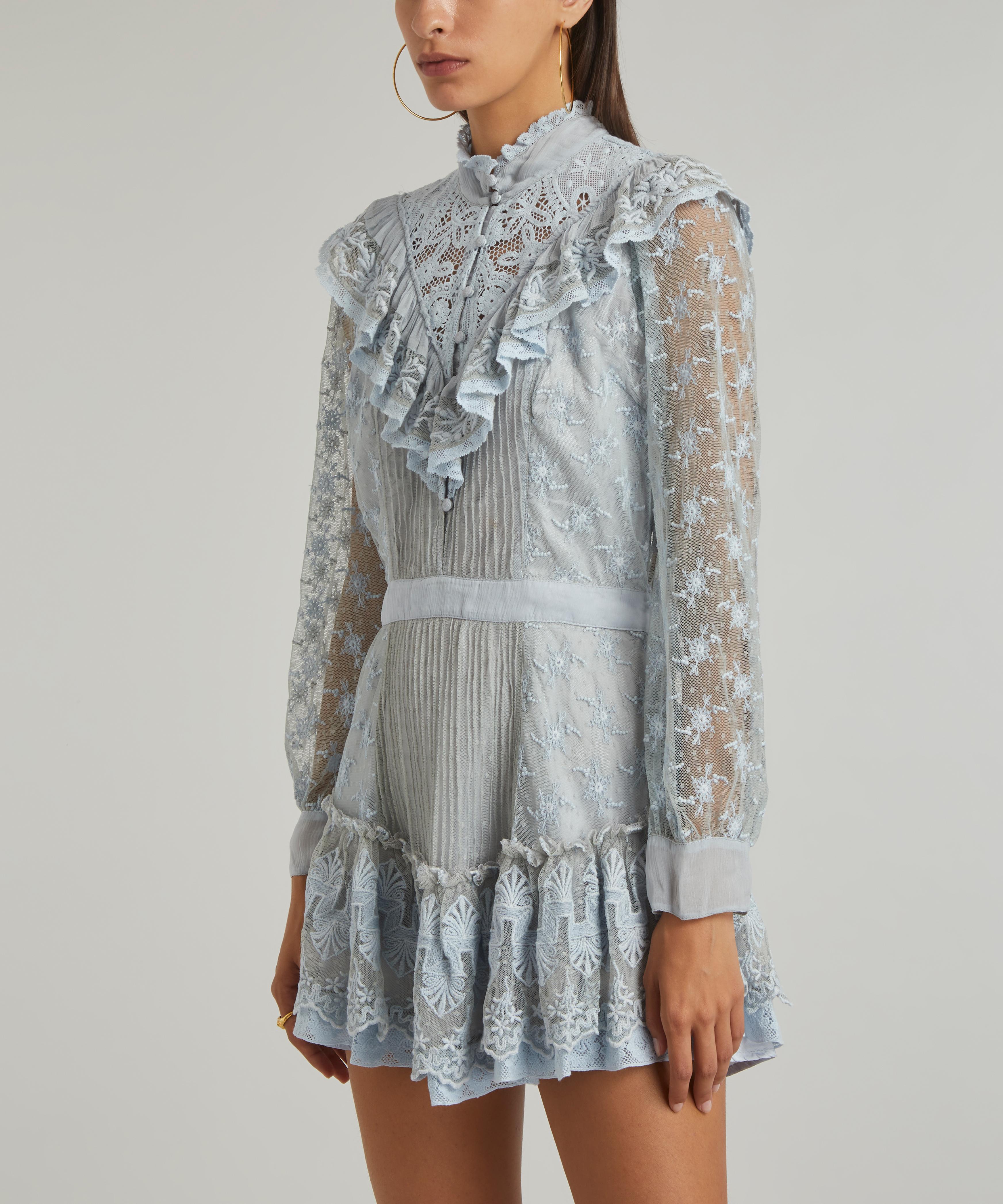 LoveShackFancy - Trisha Lace Mini-Dress image number 2