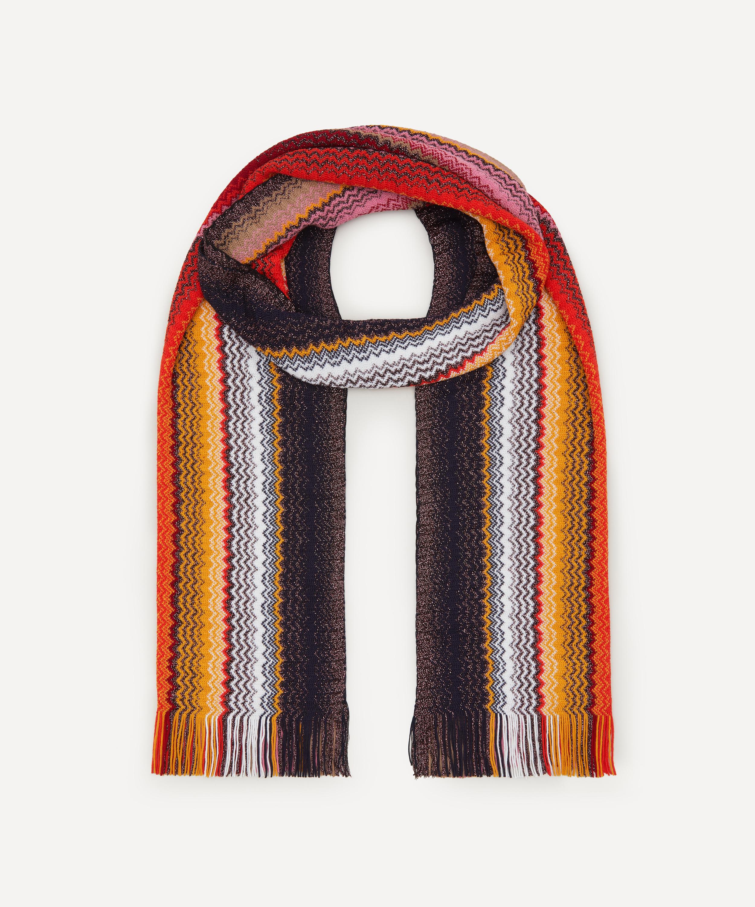 Missoni - Wool-Blend Muffler Multicoloured Zig-Zag Scarf image number 0