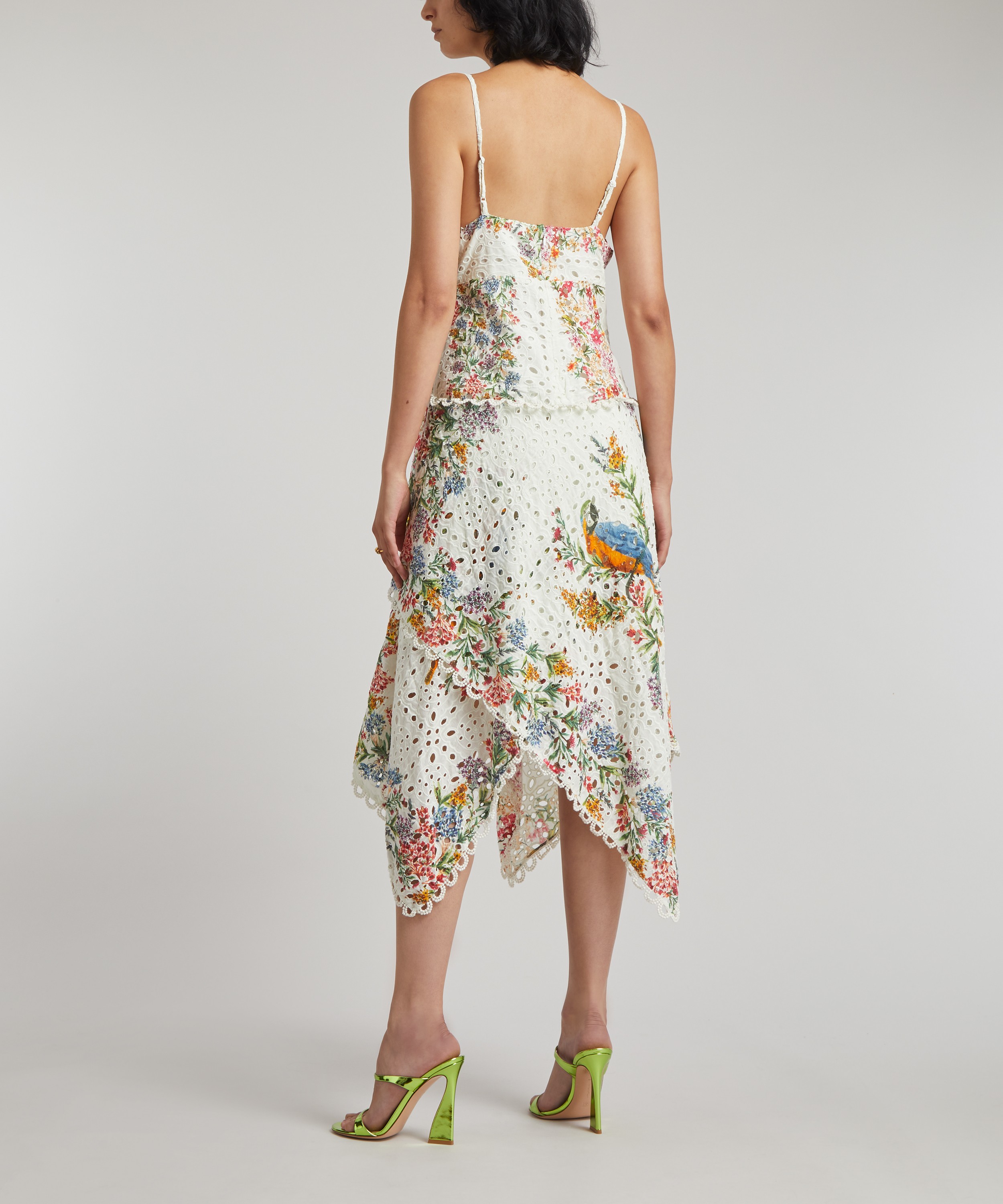 Farm shops Rio Anthropologie Delicate Forest Scarves Midi Dress