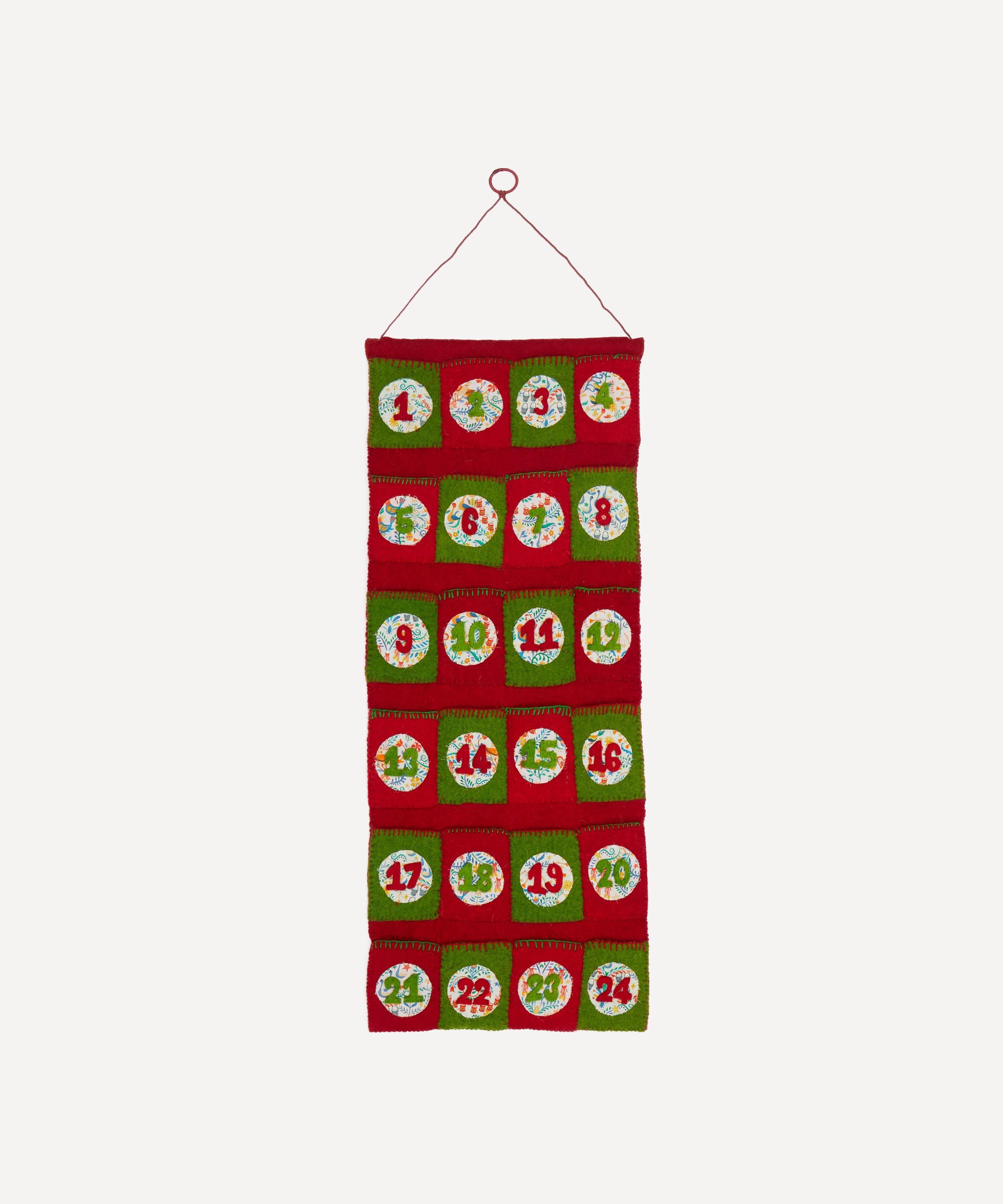 Christmas 12 Days of Christmas Liberty Print Felt Advent Calendar Liberty