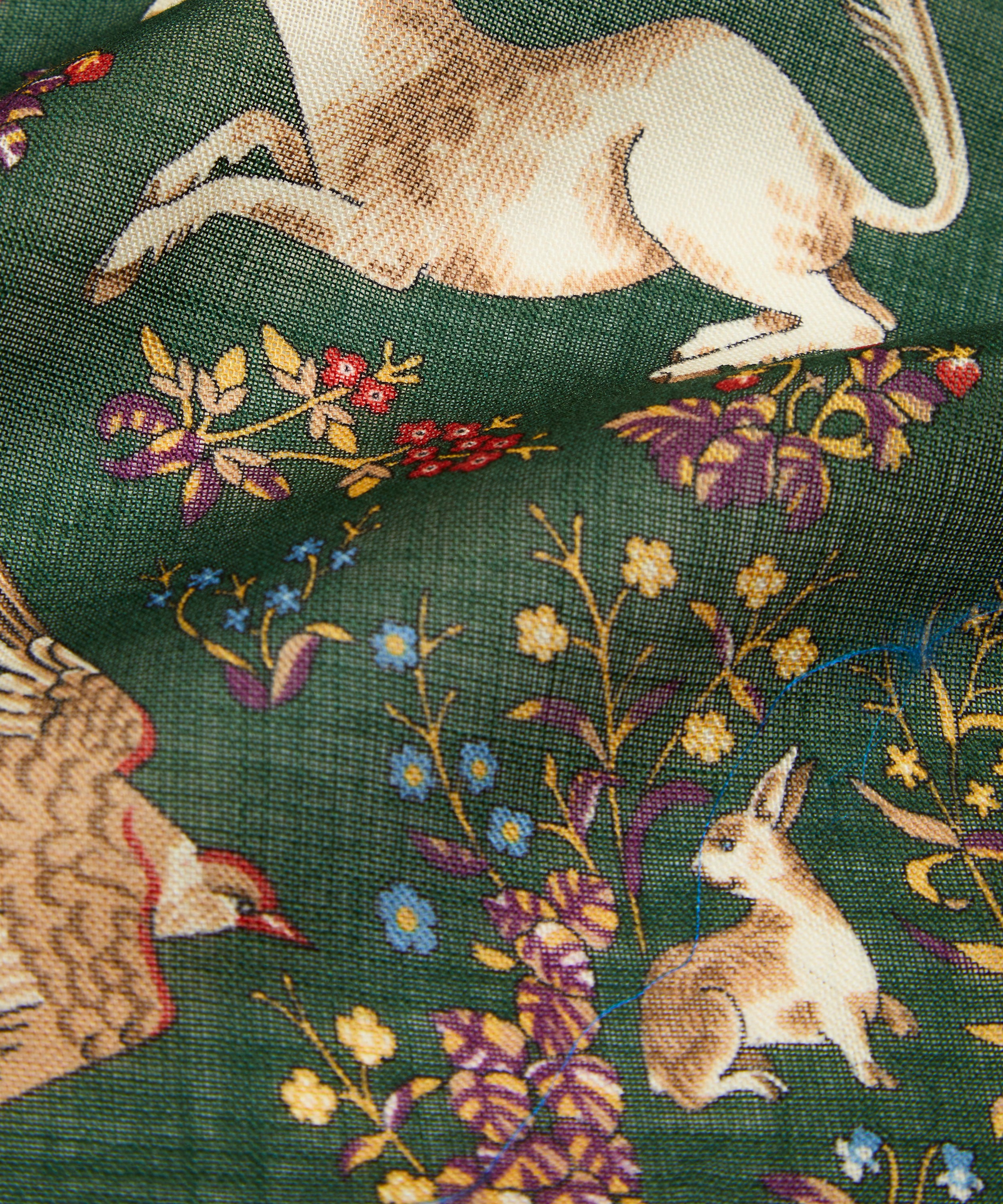 Drake's Men's Unicorn Print Wool-Silk Scarf