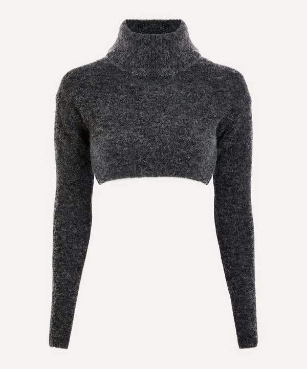 Paloma Wool - Margarita Off-Shoulder Knitted Cropped Jumper image number null