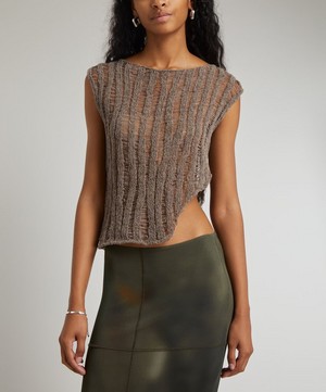 Paloma Wool - Aperol Short-Sleeve Knitted Top image number 2