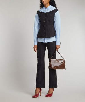 Paloma Wool - Phantom Off-Shoulder Button-Up Top image number 1