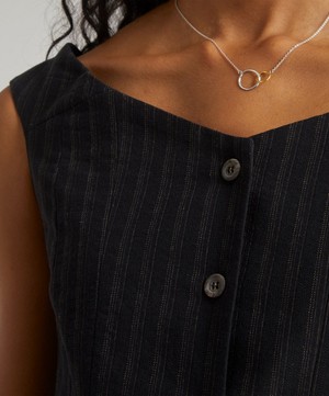 Paloma Wool - Phantom Off-Shoulder Button-Up Top image number 4