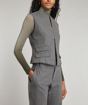 Paloma Wool - Pearl Pinstripe Vest image number 2