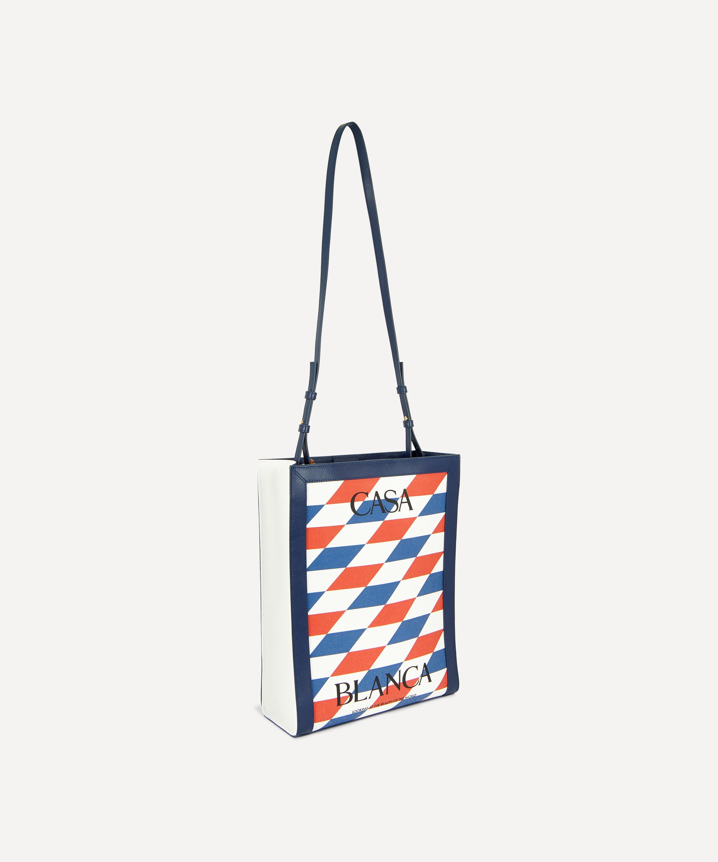 Casablanca - Logo Print Canvas Tote Bag image number 1