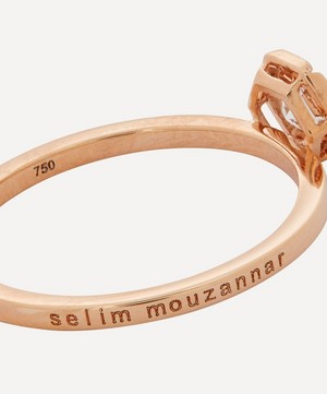 Selim Mouzannar - 18ct Rose Gold Rose De France Diamond Ring image number 3