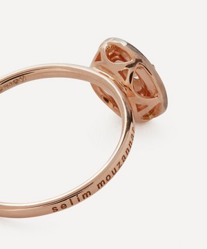 Selim Mouzannar - 18ct Rose Gold Mina Enamel Diamond Ring image number 1