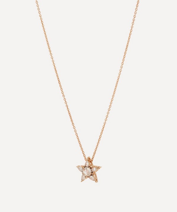 Selim Mouzannar - 18ct Rose Gold Istanbul Diamond Star Pendant Necklace image number null