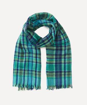 Claude Check Wool Scarf