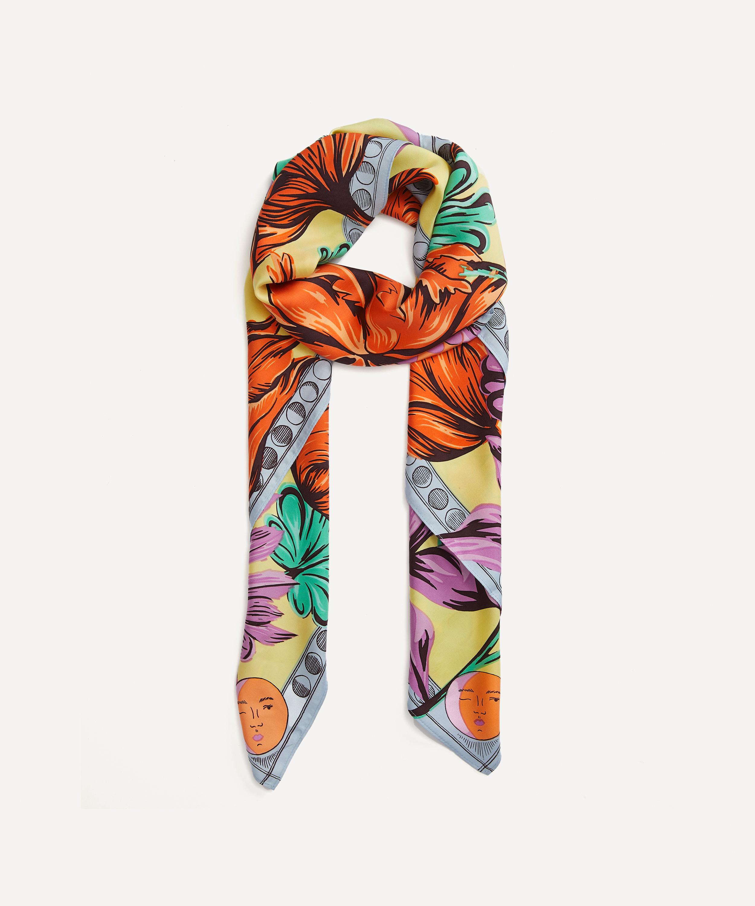 Inoui Editions - Horloge Large Square Silk Scarf image number 0