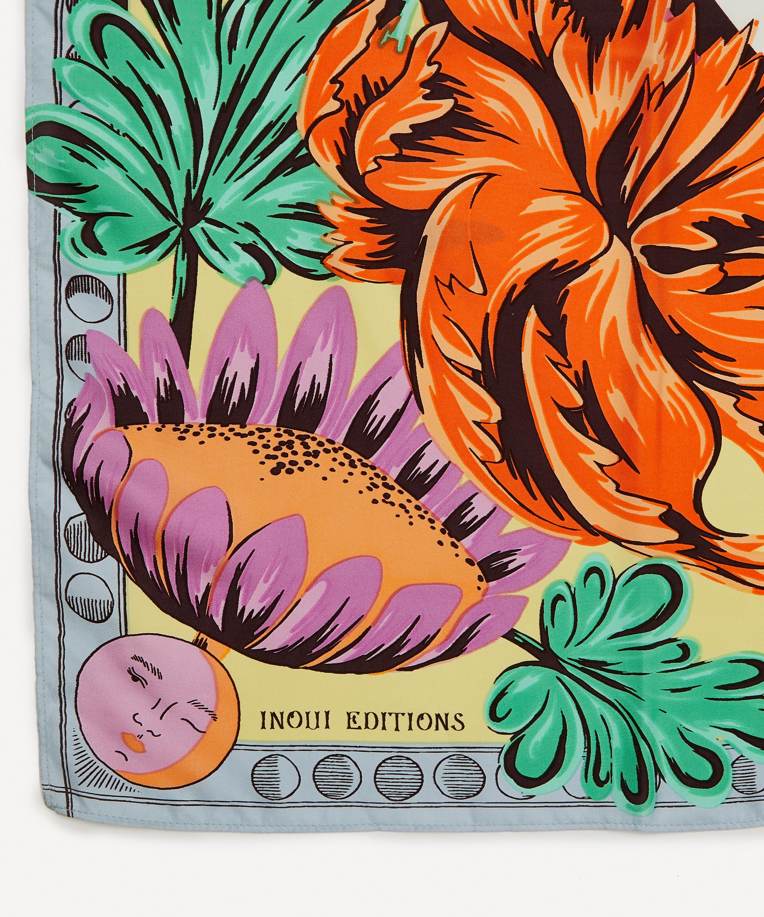 Inoui Editions - Horloge Large Square Silk Scarf image number 2