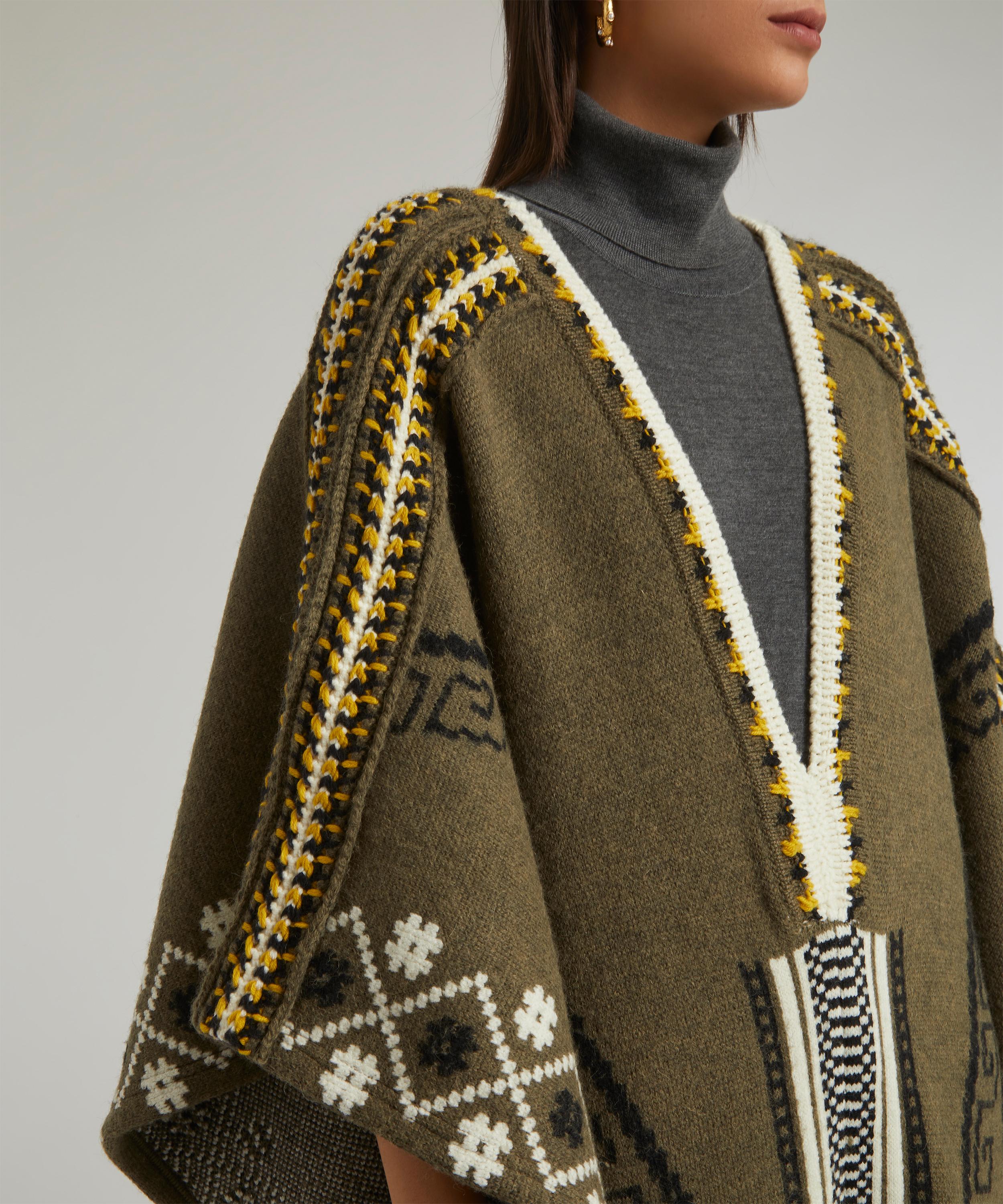 Etro - Maglia Jacquard Poncho image number 4