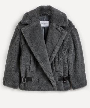 MaxMara - Rosita Leather-Trimmed Fleece Coat image number 0