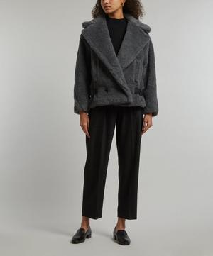 MaxMara - Rosita Leather-Trimmed Fleece Coat image number 1