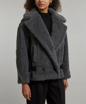 MaxMara - Rosita Leather-Trimmed Fleece Coat image number 2