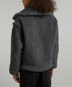 MaxMara - Rosita Leather-Trimmed Fleece Coat image number 3