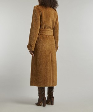 STAND STUDIO - Towa Faux-Fur Trench Coat image number 3