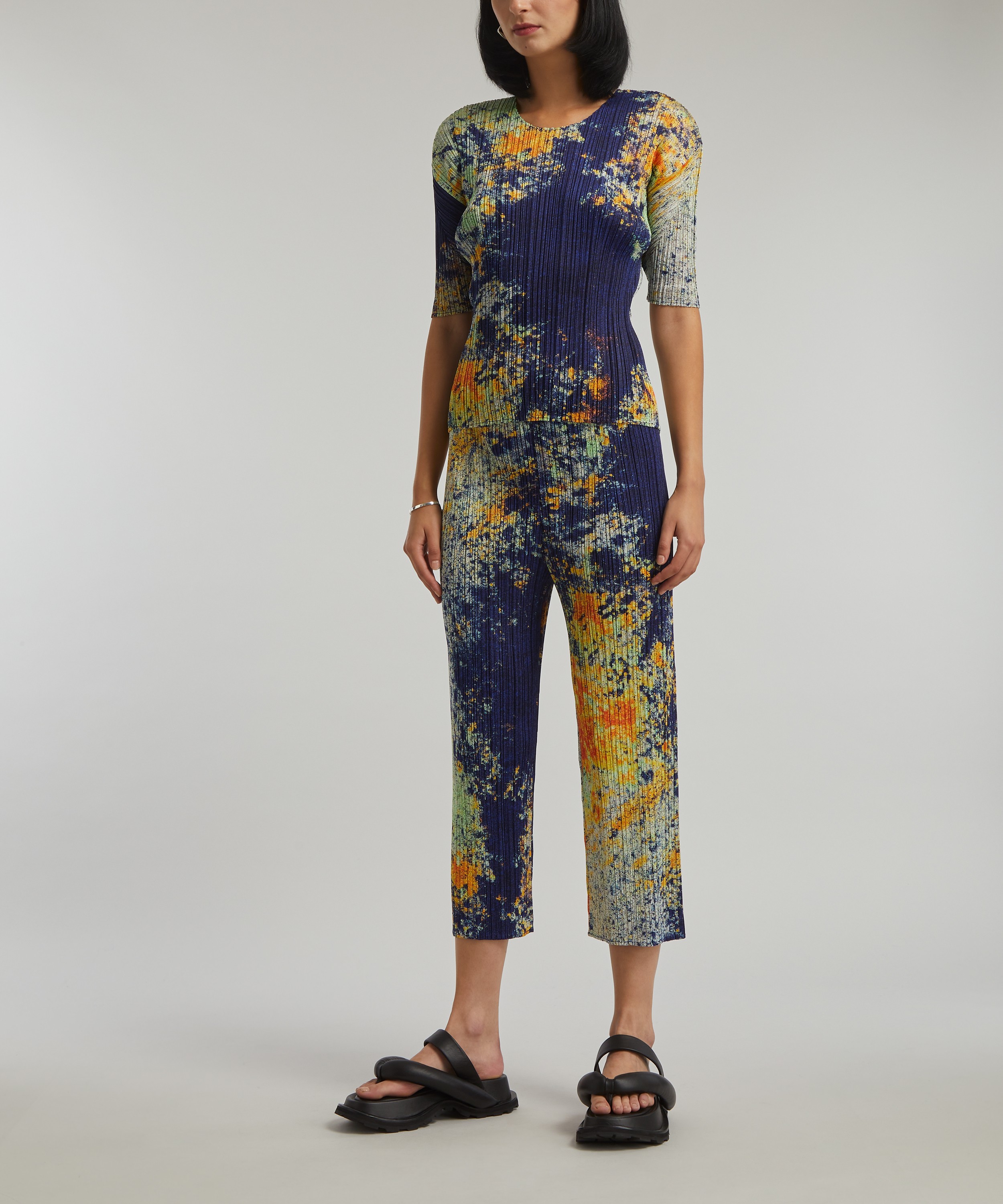 Pleats Please Issey Miyake - Splash Pleated Trousers image number 1