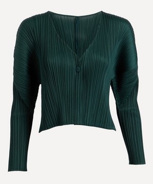 Pleats Please Issey Miyake - Monthly Colours August Pleated Cardigan image number 0