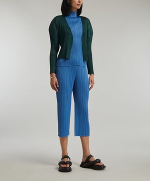 Pleats Please Issey Miyake - Monthly Colours August Pleated Cardigan image number 1
