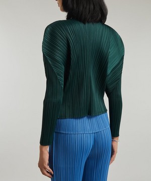 Pleats Please Issey Miyake - Monthly Colours August Pleated Cardigan image number 3
