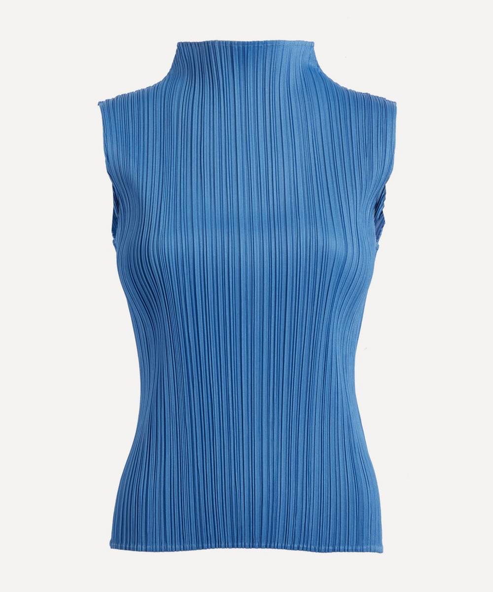 Pleats Please Issey Miyake - Monthly Colours August Pleated High-Neck Top
