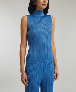 Pleats Please Issey Miyake - Monthly Colours August Pleated High-Neck Top image number 2
