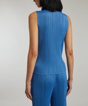 Pleats Please Issey Miyake - Monthly Colours August Pleated High-Neck Top image number 3