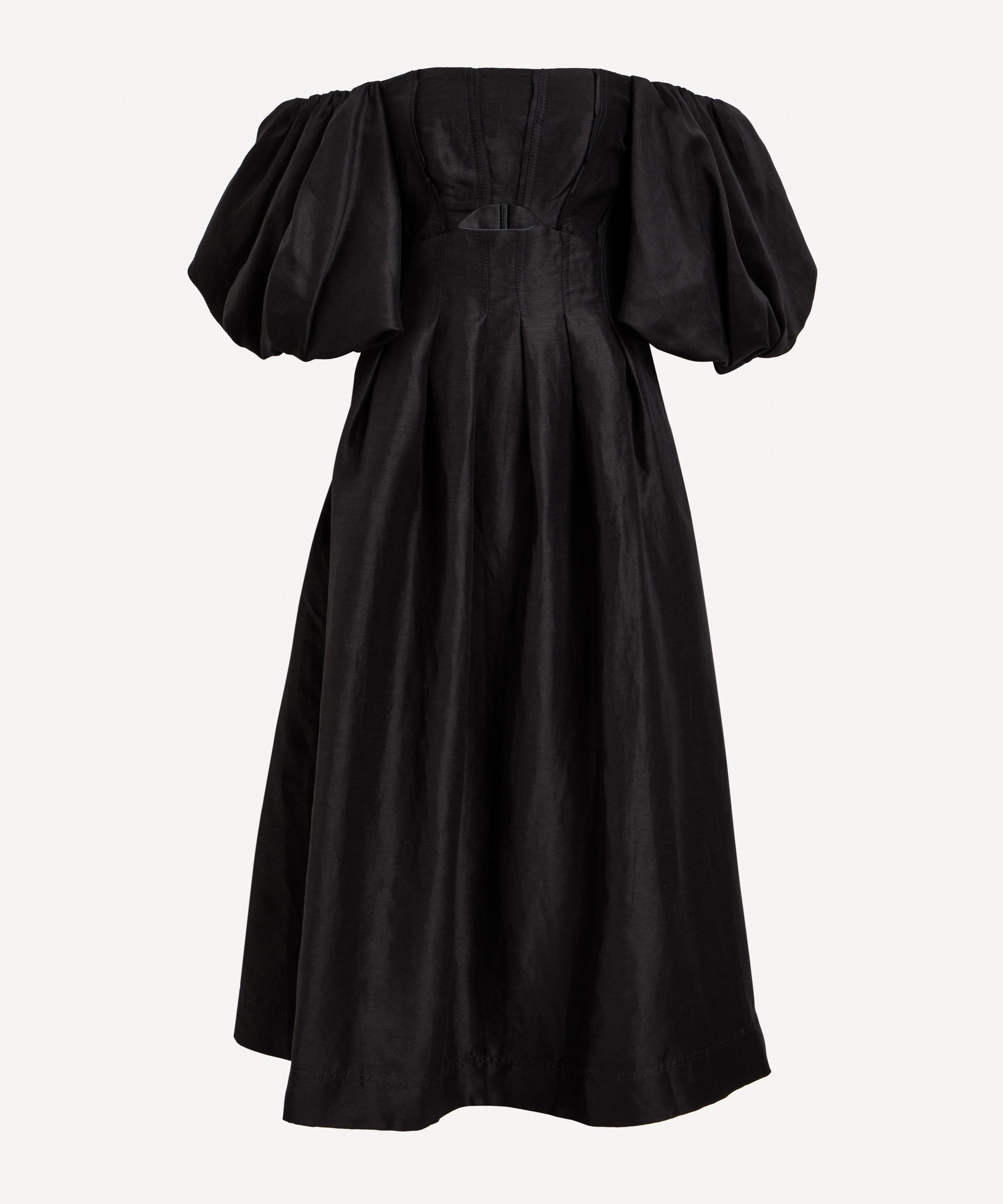 Aje - Eugenie Off-the-Shoulder Linen-Blend Dress image number 0