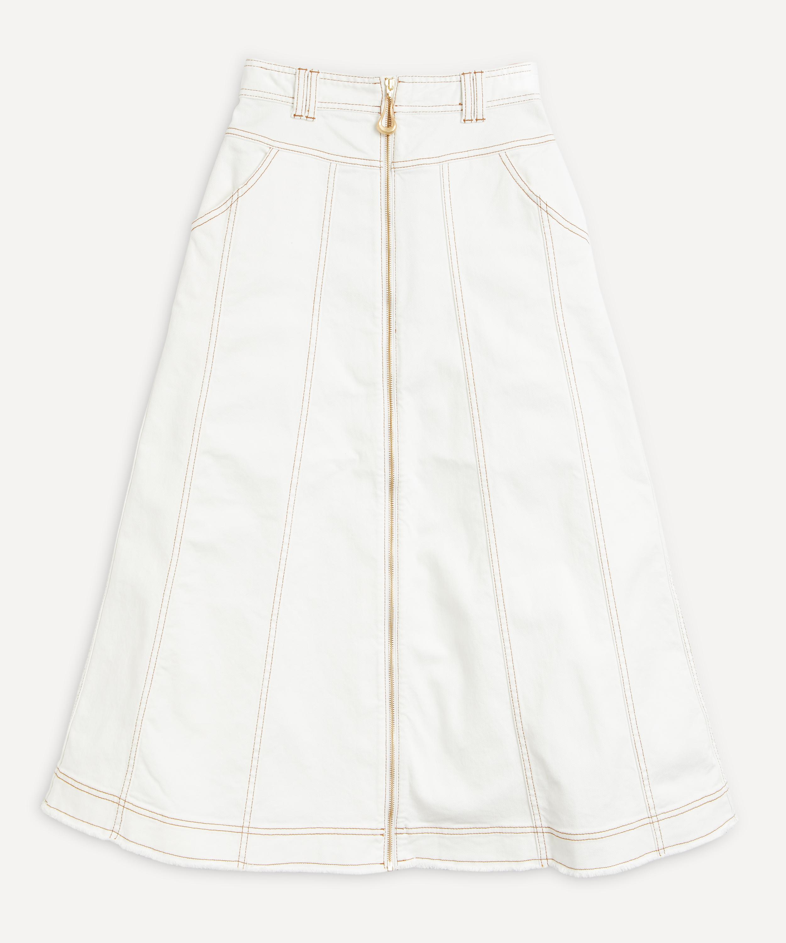 Aje - Pepa Denim Midi-Skirt image number 0