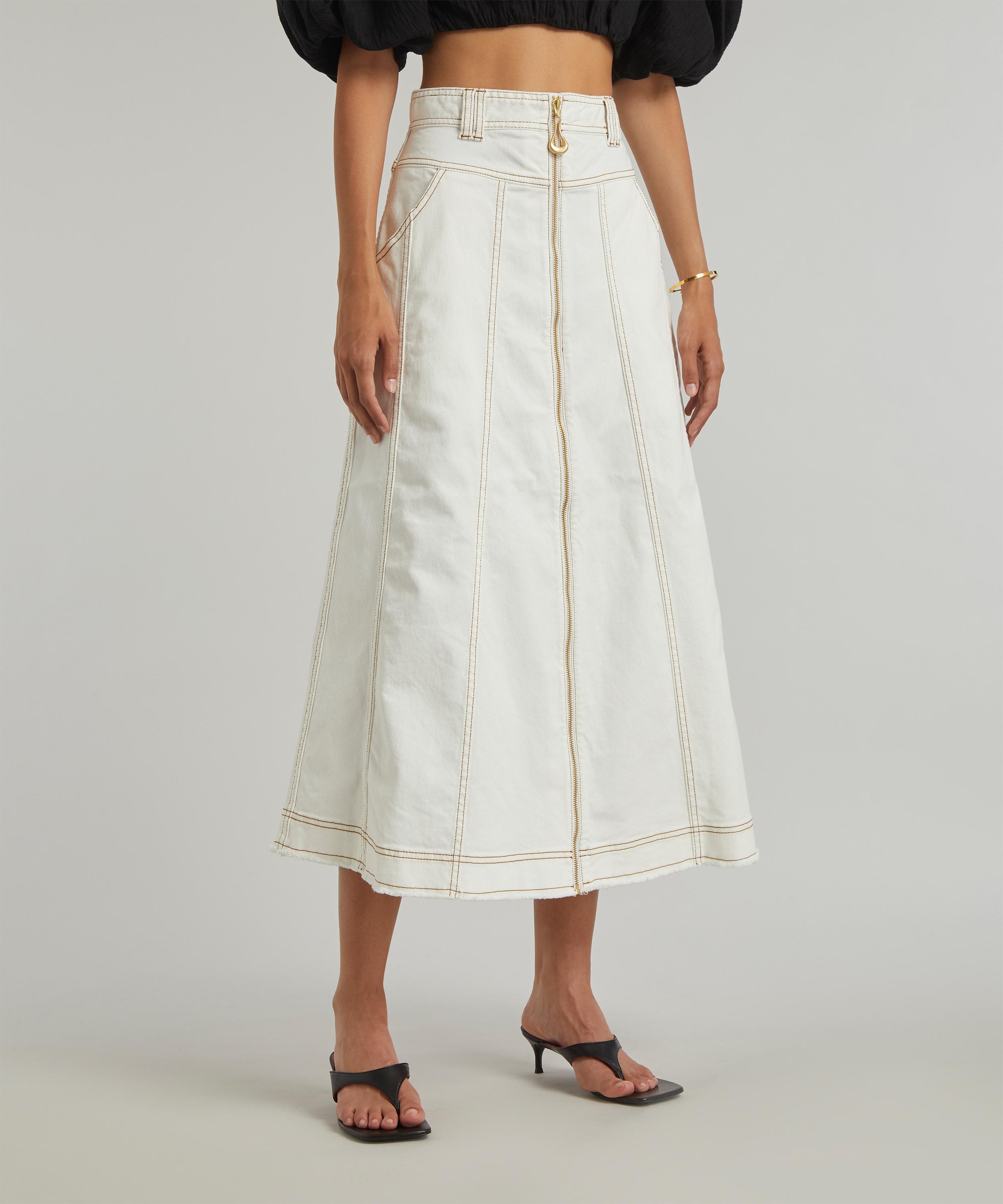 Aje - Pepa Denim Midi-Skirt image number 2