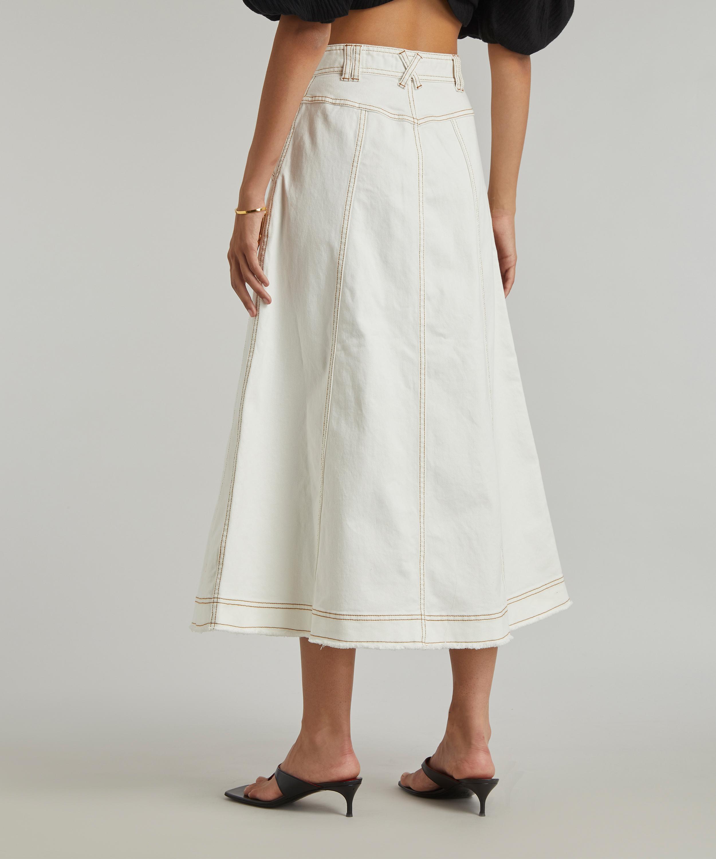 Aje - Pepa Denim Midi-Skirt image number 3