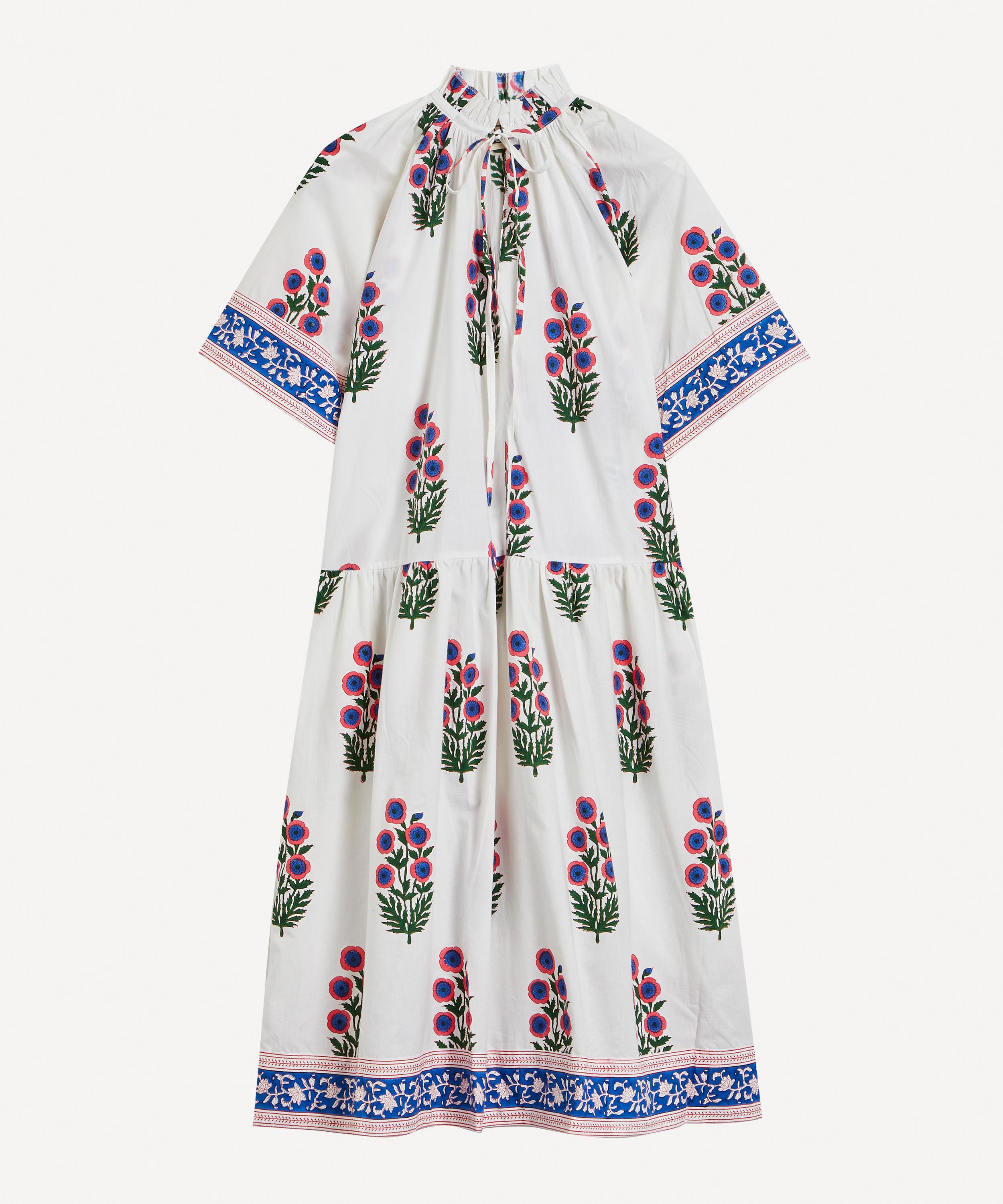 タグ付き新品未使用品ですSZ Blockprints /Yuva Poppies Print Dress