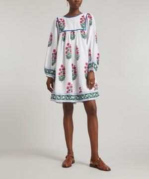 SZ Blockprints - Darjeeling Linen Mini-Dress image number 2