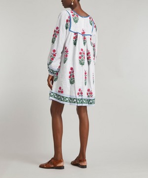 SZ Blockprints - Darjeeling Linen Mini-Dress image number 3