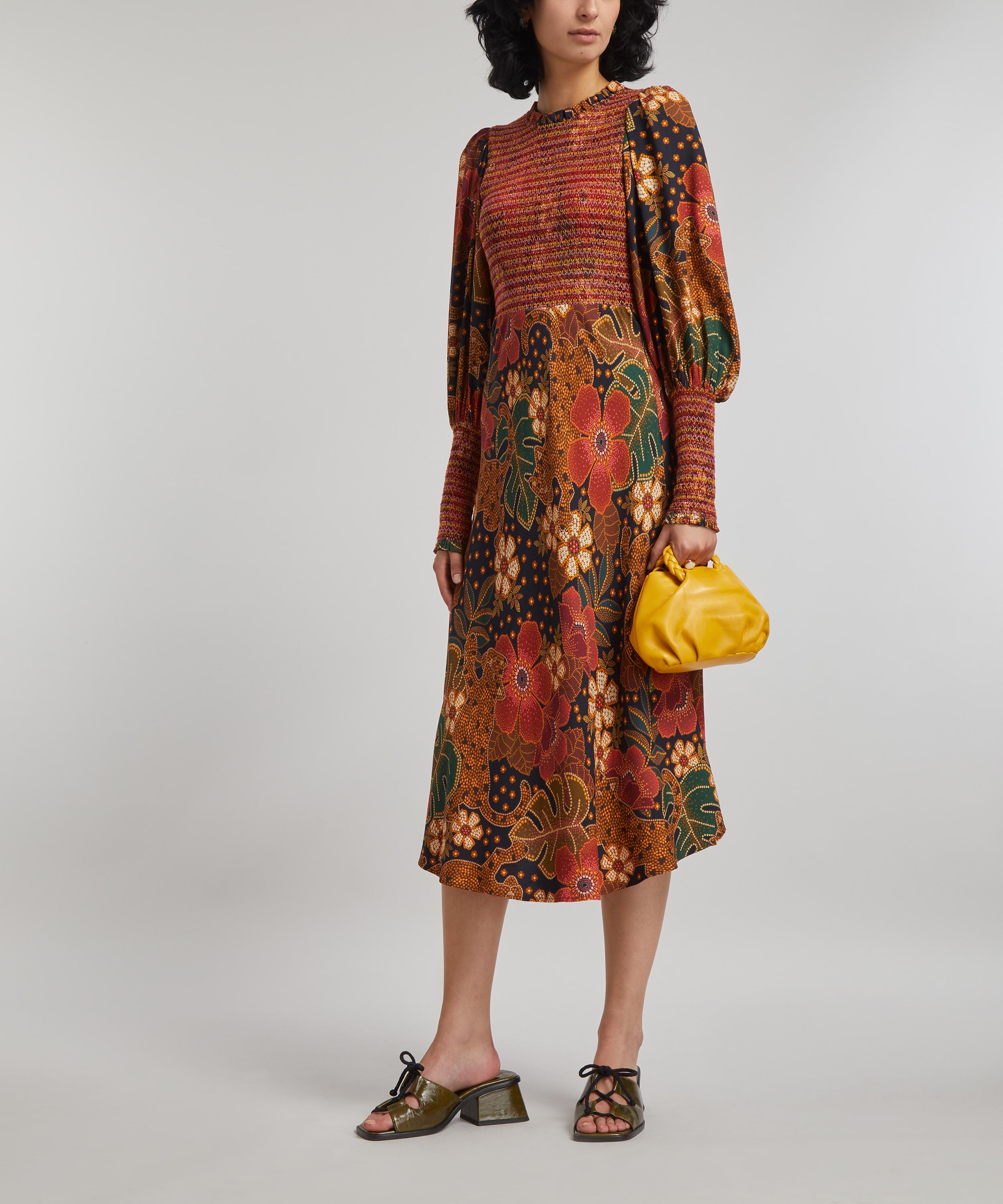 FARM Rio - Flowered Leopard Midi-Dress image number 1