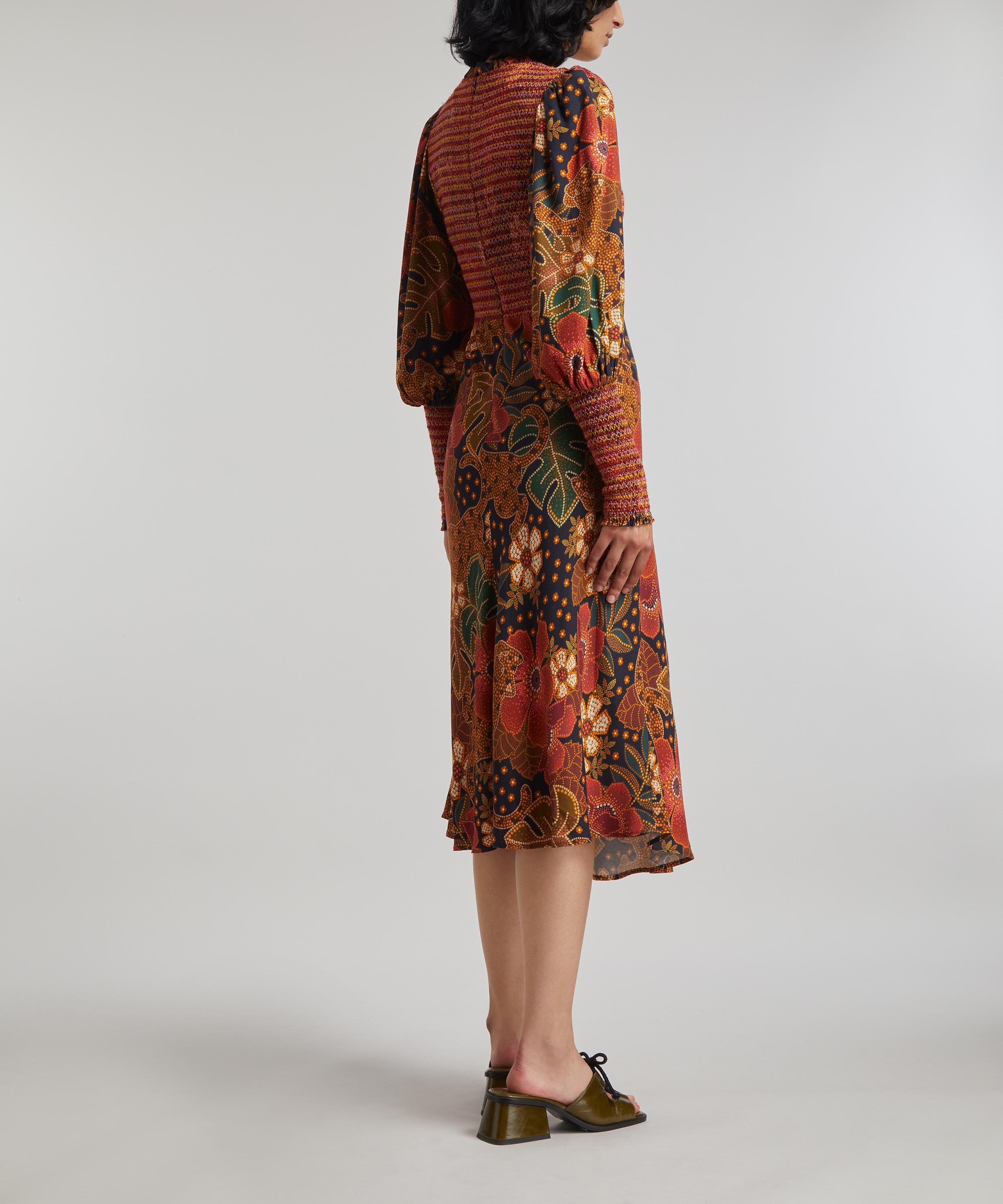 FARM Rio - Flowered Leopard Midi-Dress image number 3