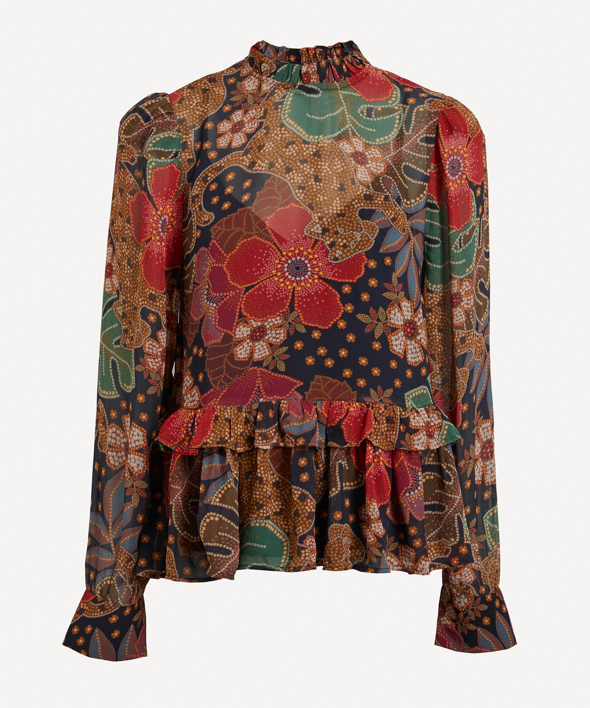 FARM Rio - Flowered Leopards Blouse image number 0
