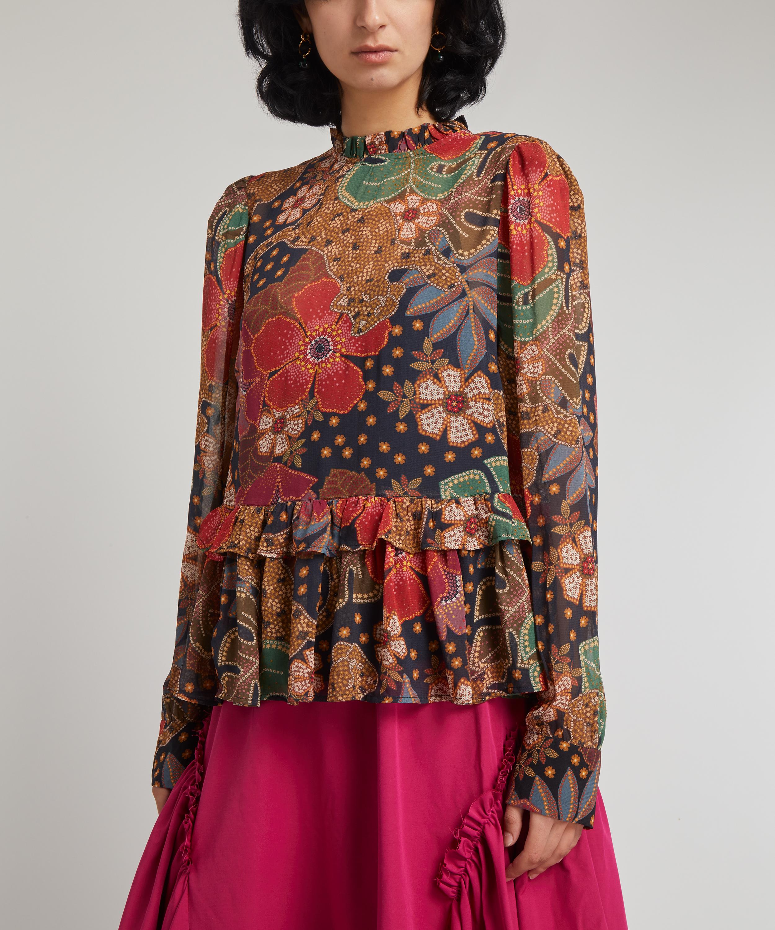 FARM Rio - Flowered Leopards Blouse image number 2