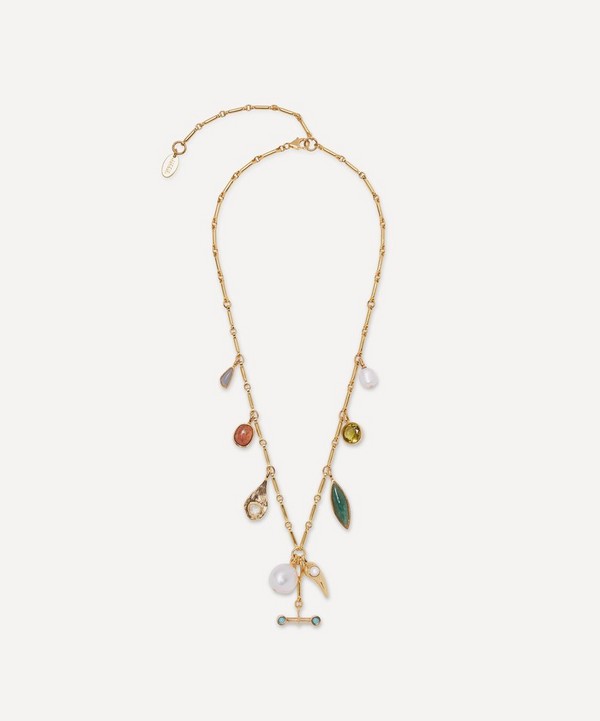 Lizzie Fortunato - Gold-Plated Edie Charm Necklace image number 0