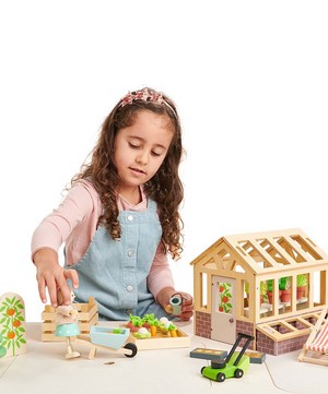Tender Leaf Toys - Dolls House Greenhouse and Garden Set image number 1
