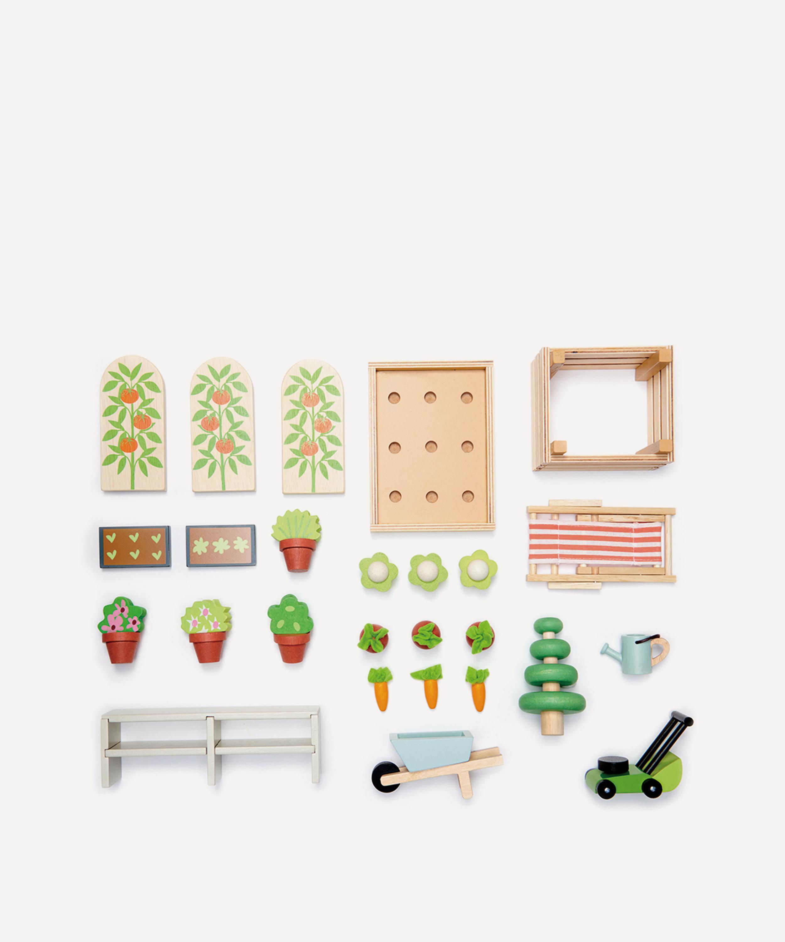 Tender Leaf Toys - Dolls House Greenhouse and Garden Set image number 2