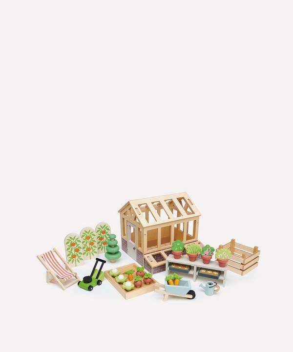 Tender Leaf Toys - Dolls House Greenhouse and Garden Set