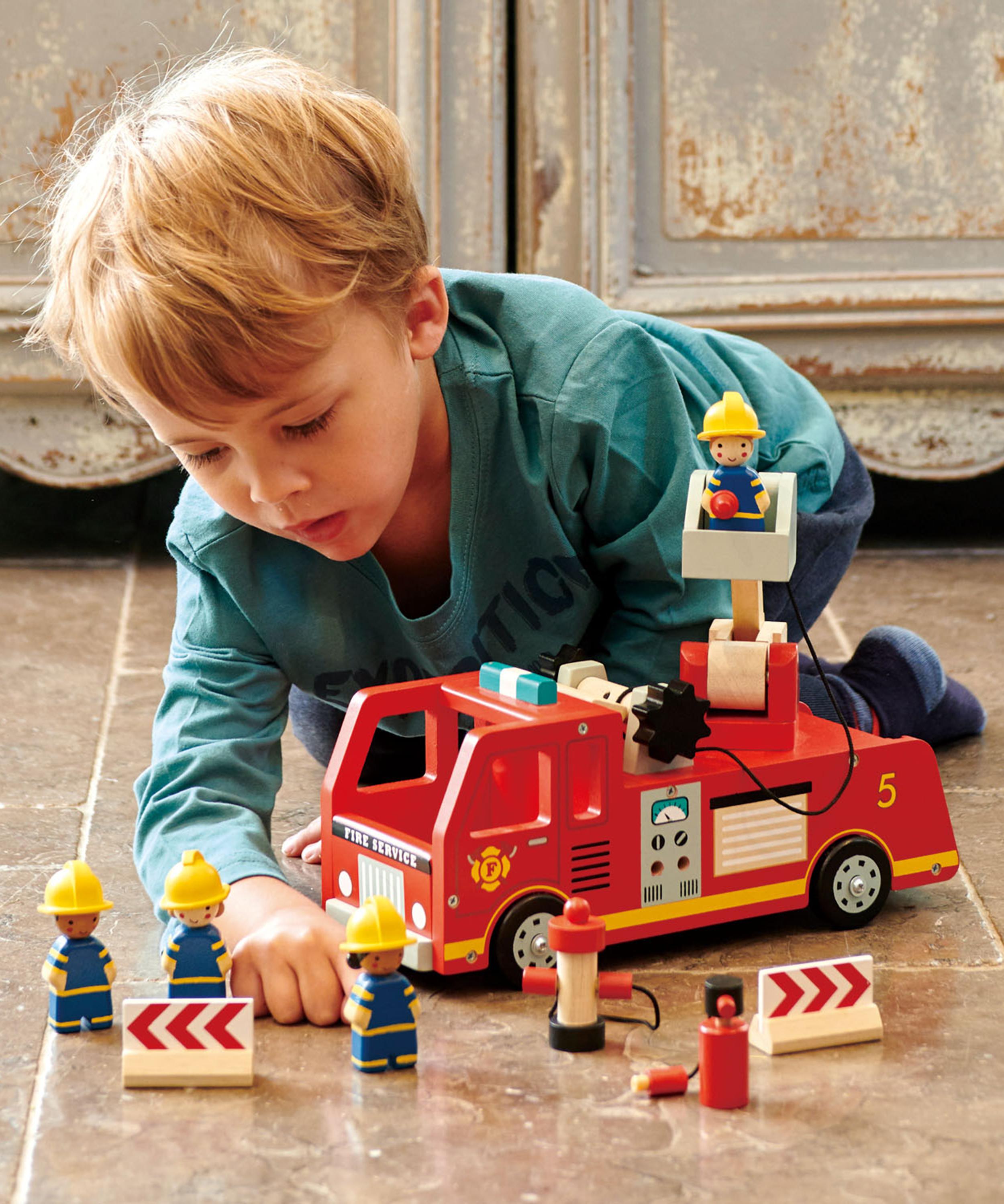 Tender Leaf Toys - Fire Engine Toy image number 3