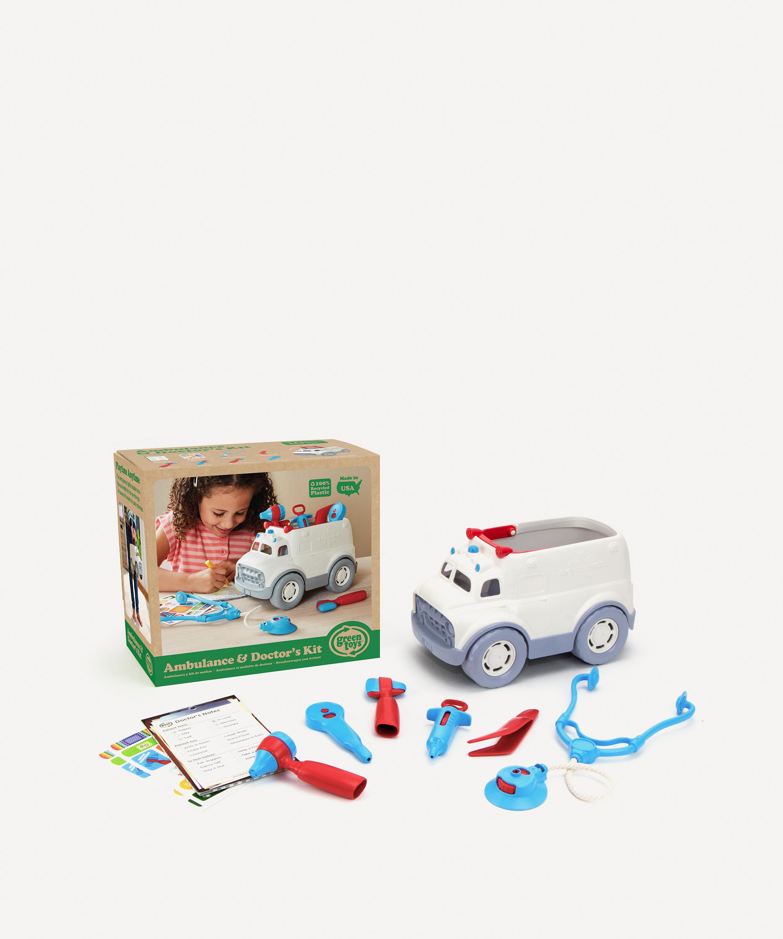 Green toys ambulance & cheap doctor's kit