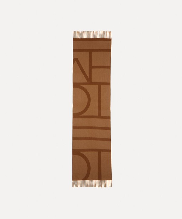 Toteme - Monogram Jacquard Wool Scarf image number null
