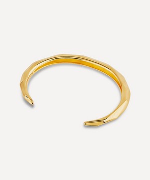 Dinny Hall - 22ct Gold-Plated Vermeil Silver Thalassa Faceted Cuff Bracelet image number 2