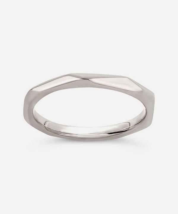 Dinny Hall - Sterling Silver Thalassa Faceted Band Ring